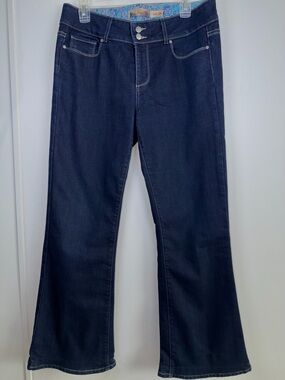 PAIGE Hidden Hills Bootcut Jeans Dark Wash Stretch Denim Size 31